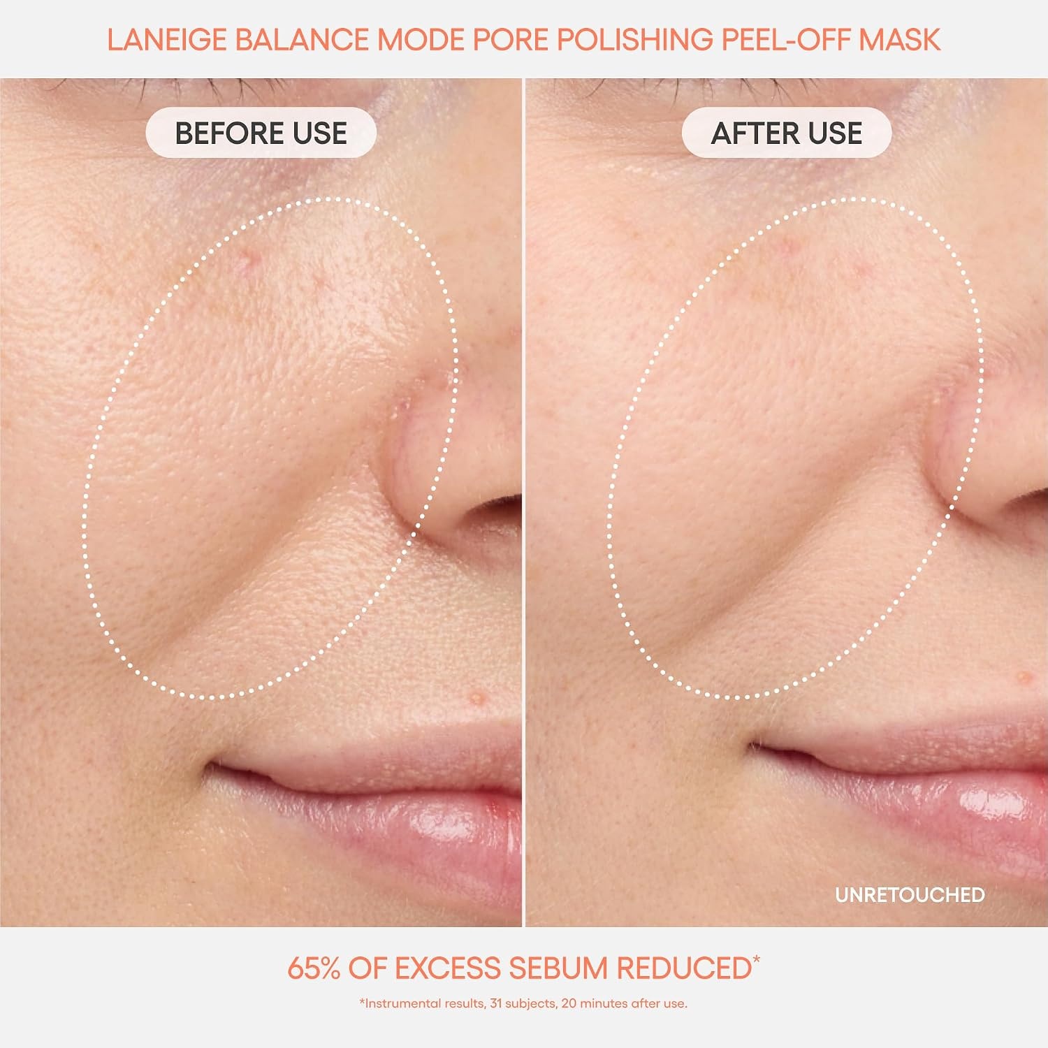 image:imageLANEIGE Balance Mode Pore Polishing PeelOff Face Mask with Salicylic Acid