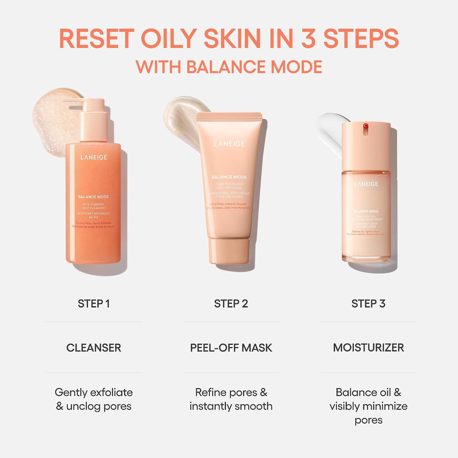 image:imageLANEIGE Balance Mode Pore Polishing PeelOff Face Mask with Salicylic Acid