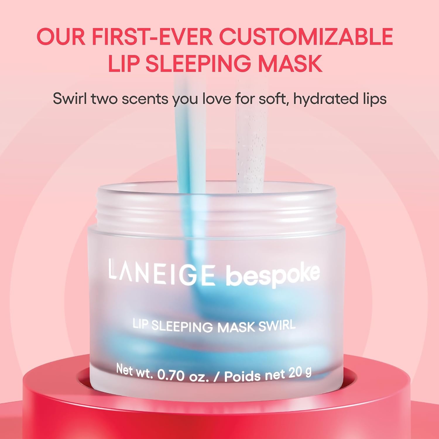image:imageLANEIGE Bespoke Lip Sleeping Mask Customized Hydrating Overnight Treatment Vitamin C Shea amp Murumuru Seed Butter Antioxidants For Flaky Dry Lips Korean Skin CareBlue Cream Soda Sweet Candy