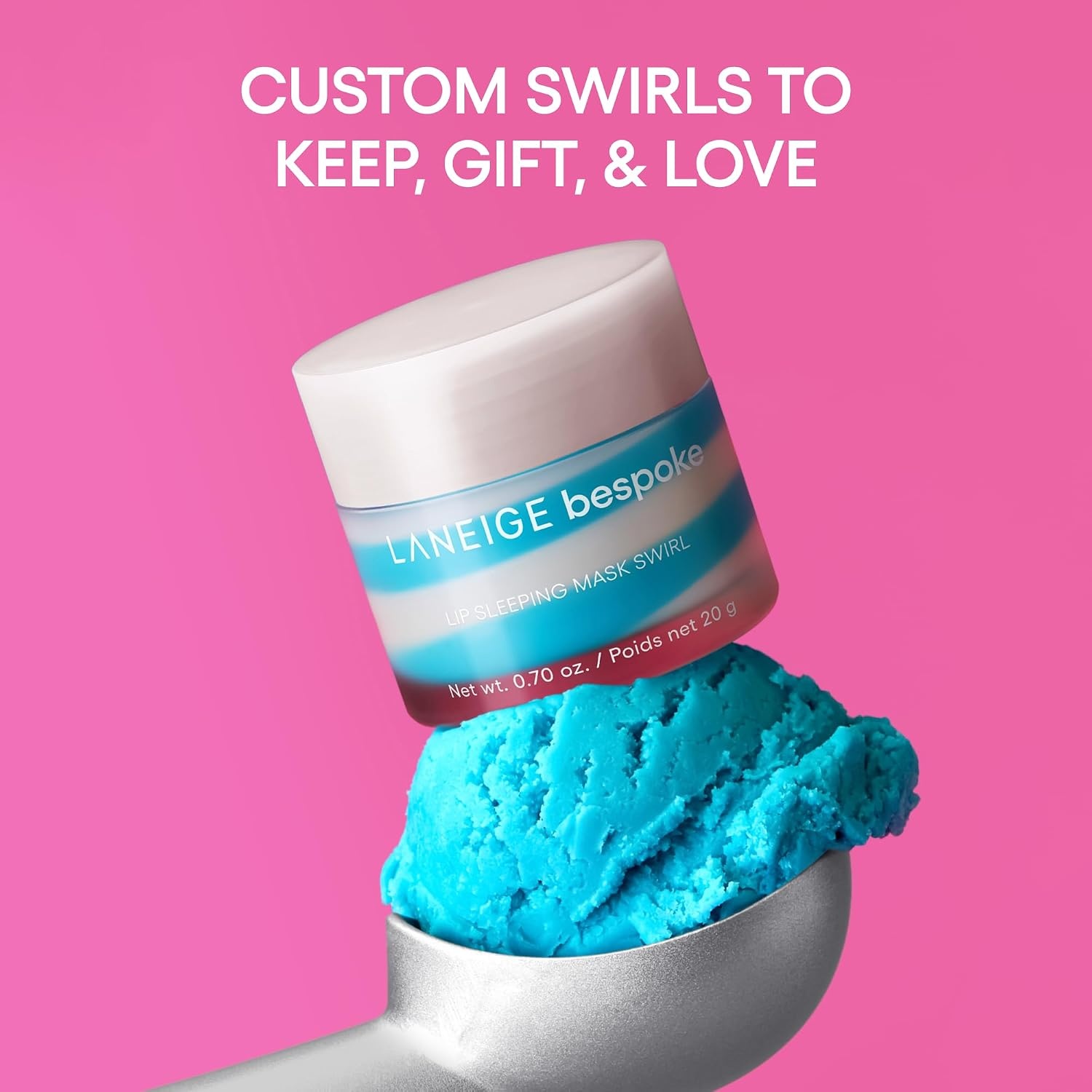 image:imageLANEIGE Bespoke Lip Sleeping Mask Customized Hydrating Overnight Treatment Vitamin C Shea amp Murumuru Seed Butter Antioxidants For Flaky Dry Lips Korean Skin CareBlue Cream Soda Sweet Candy