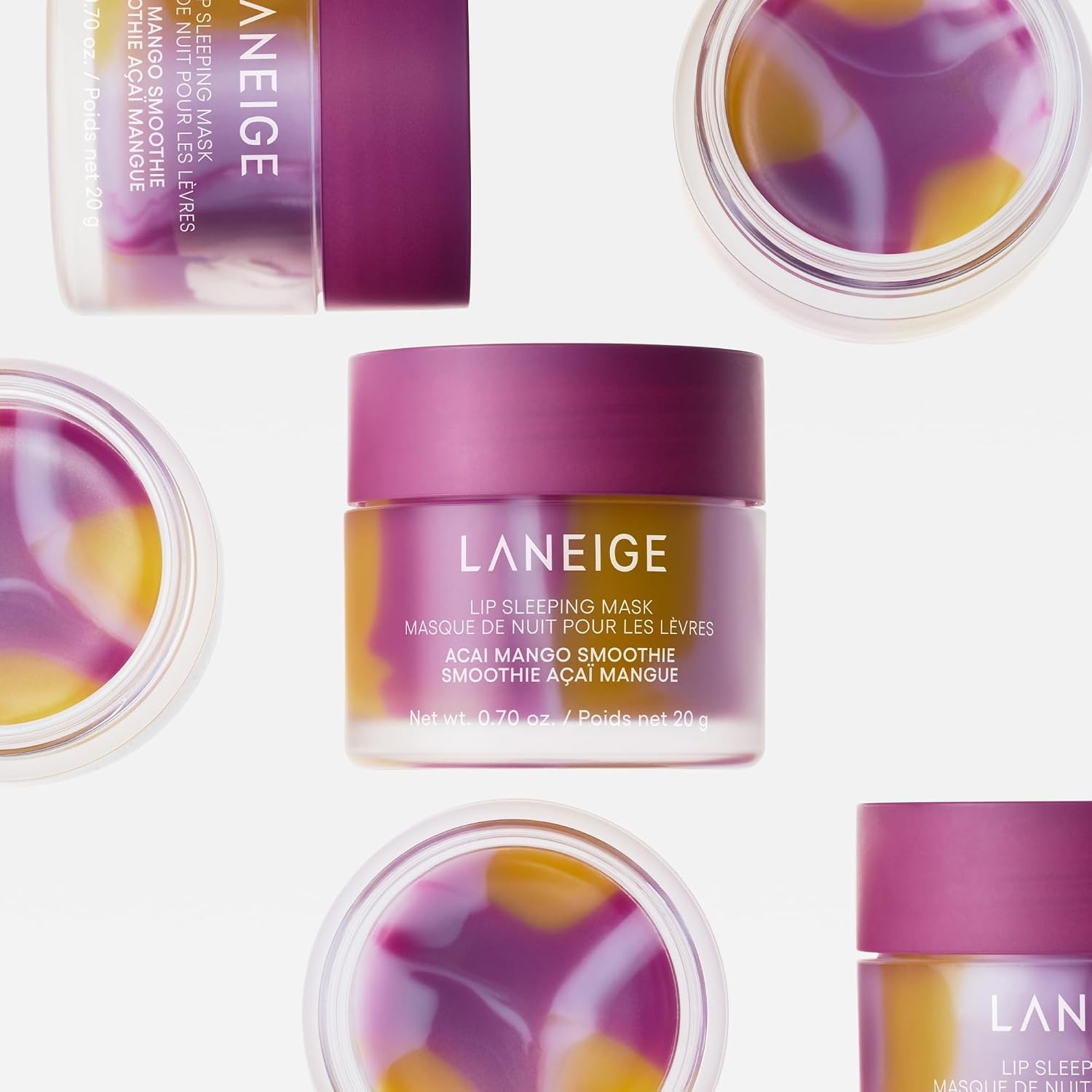 image:imageLANEIGE Lip Sleeping Mask Nourish Hydrate Vitamin C Murumuru amp Shea Butter Antioxidants Flaky Dry LipsAcai Mango Lip Topper Duo