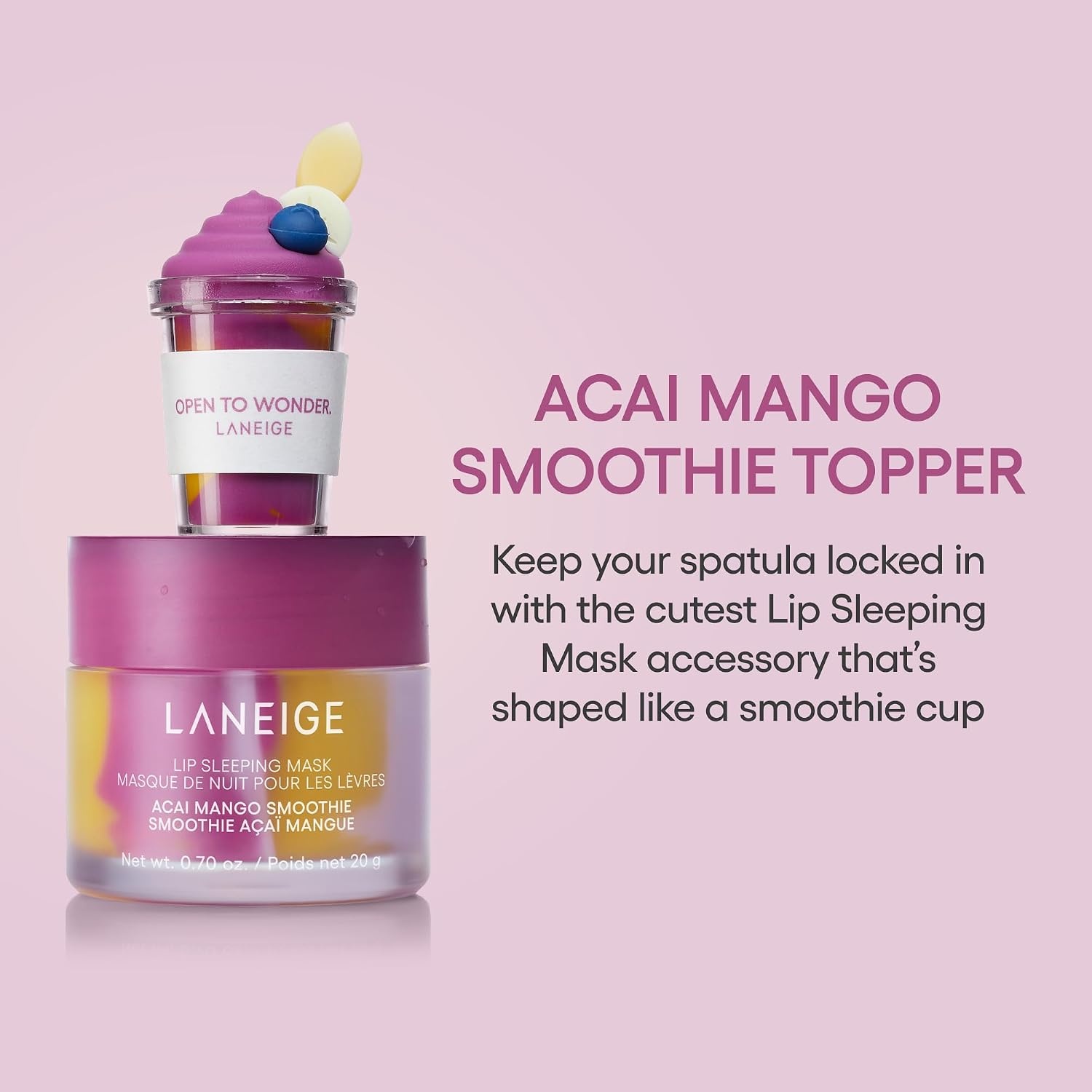 image:imageLANEIGE Lip Sleeping Mask Nourish Hydrate Vitamin C Murumuru amp Shea Butter Antioxidants Flaky Dry LipsAcai Mango Lip Topper Duo