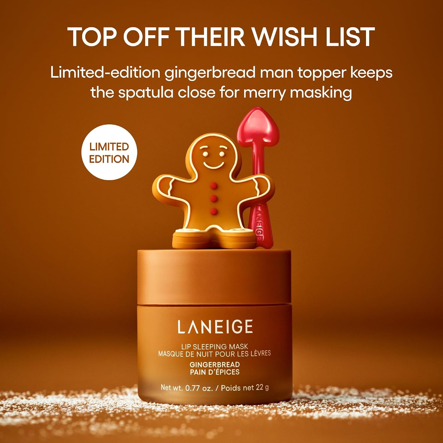 image:imageLANEIGE Lip Sleeping Mask Nourish Hydrate Vitamin C Murumuru amp Shea Butter Antioxidants Flaky Dry LipsGingerbread