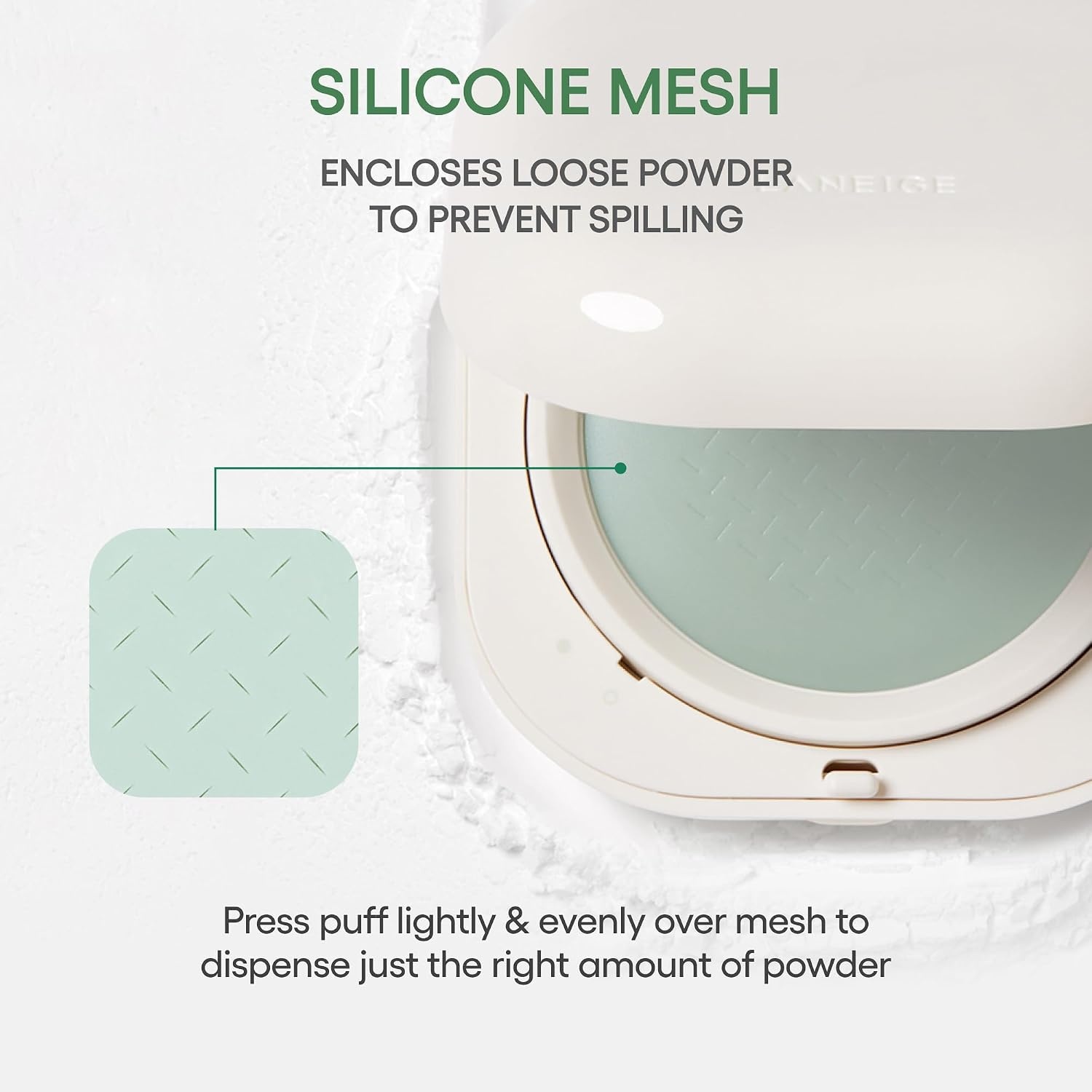 image:imageLANEIGE Neo Blurring Powder Korean OilControl Compact with Pore Blurring Smoothing Finish amp TravelFriendly NoSpill PackagingNeo Powder Berry Keychain Duo