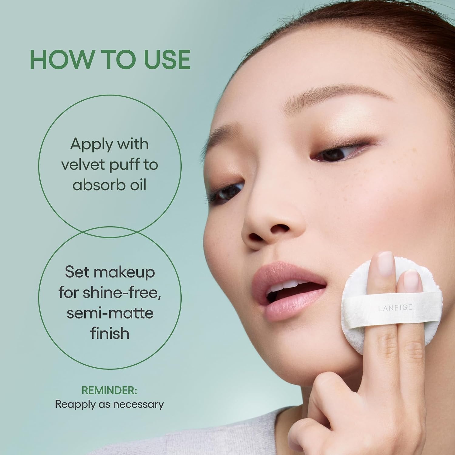 image:imageLANEIGE Neo Blurring Powder Korean OilControl Compact with Pore Blurring Smoothing Finish amp TravelFriendly NoSpill PackagingNeo Powder Berry Keychain Duo