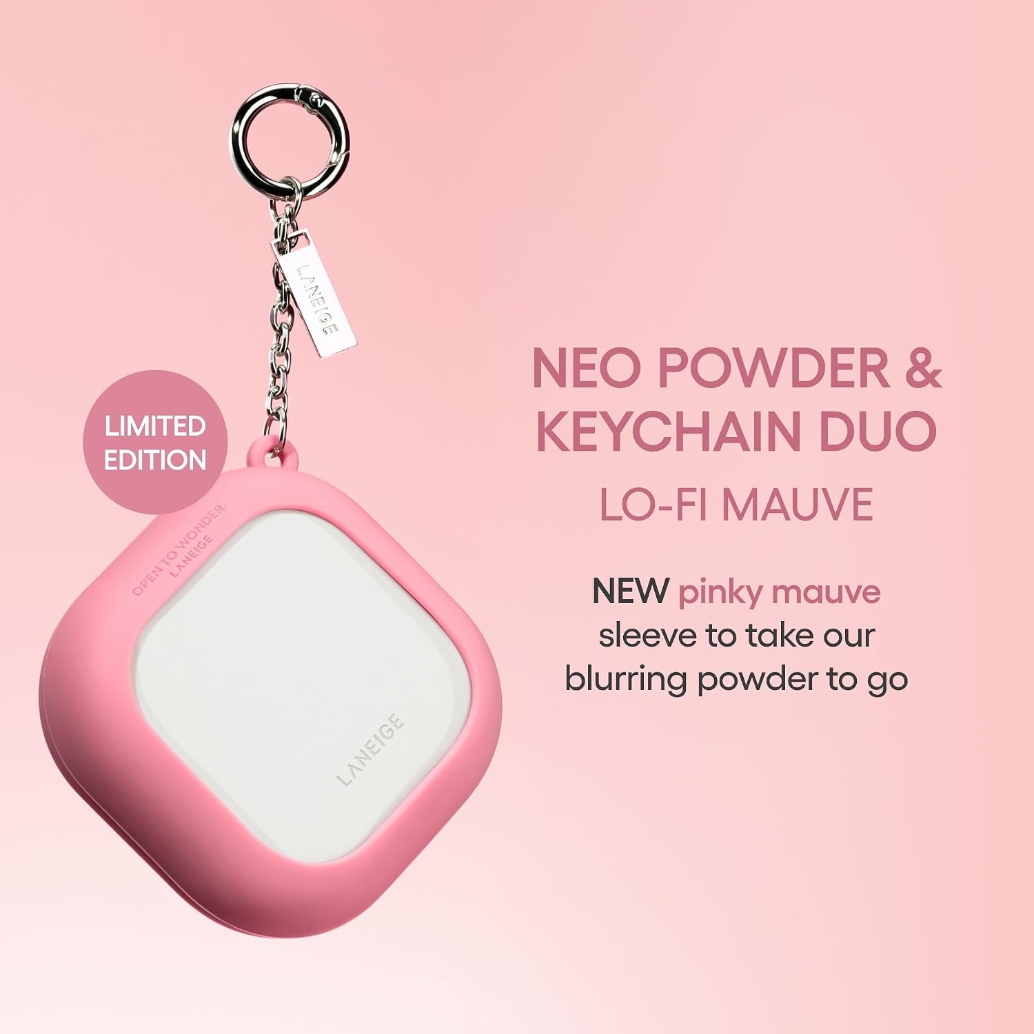 image:imageLANEIGE Neo Blurring Powder Korean OilControl Compact with Pore Blurring Smoothing Finish amp TravelFriendly NoSpill PackagingNeo Powder Mauve Keychain Duo