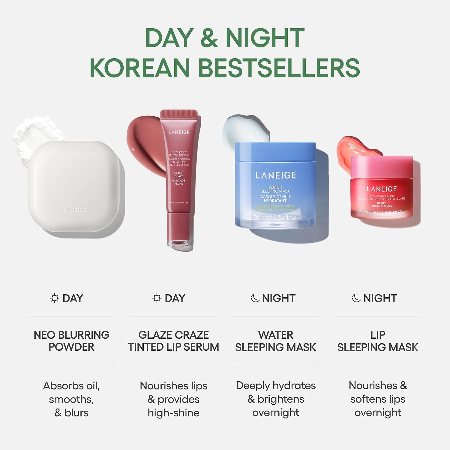 image:imageLANEIGE Neo Blurring Powder Korean OilControl Compact with Pore Blurring Smoothing Finish amp TravelFriendly NoSpill PackagingNeo Powder Mauve Keychain Duo