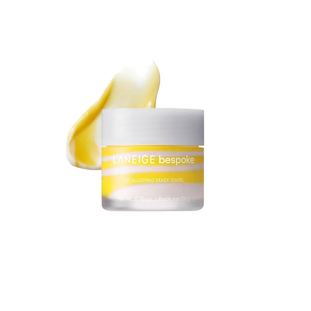 image:imageLANEIGE Bespoke Lip Sleeping Mask Customized Hydrating Overnight Treatment Vitamin C Shea amp Murumuru Seed Butter Antioxidants For Flaky Dry Lips Korean Skin CareChampagne Lemon