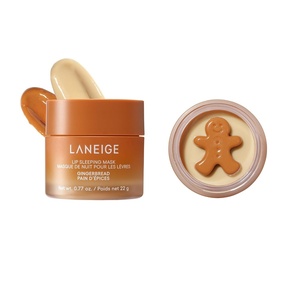 LANEIGE Lip Sleeping Mask: Nourish, Hydrate, Vitamin C, Murumuru & Shea Butter, Antioxidants, Flaky, Dry Lips(Gingerbread)