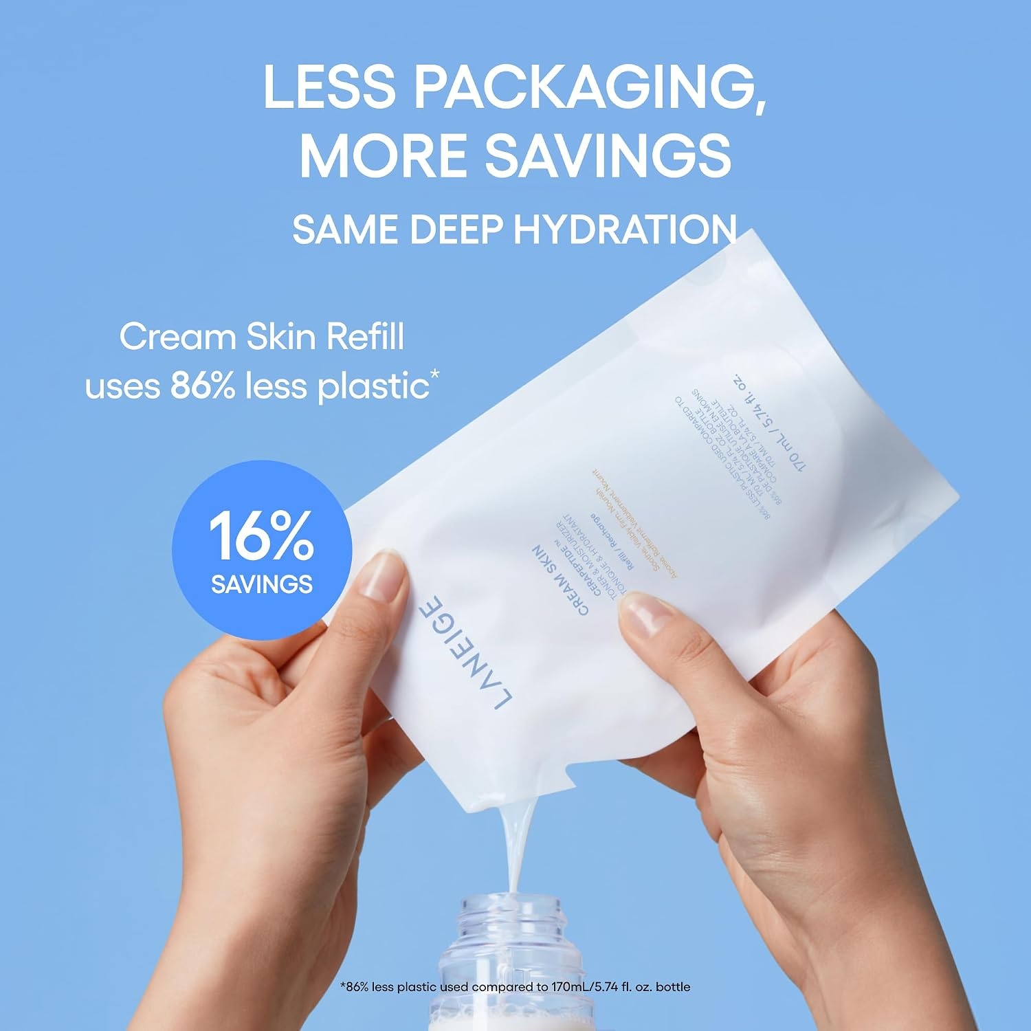image:imageLANEIGE Cream Skin Face Hydrating Milky Toner Korean Toner amp Moisturizer16 Fl Oz Pack of 1
