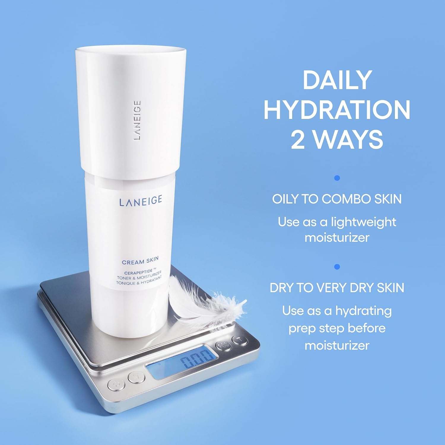 image:imageLANEIGE Cream Skin Face Hydrating Milky Toner Korean Toner amp Moisturizer16 Fl Oz Pack of 1
