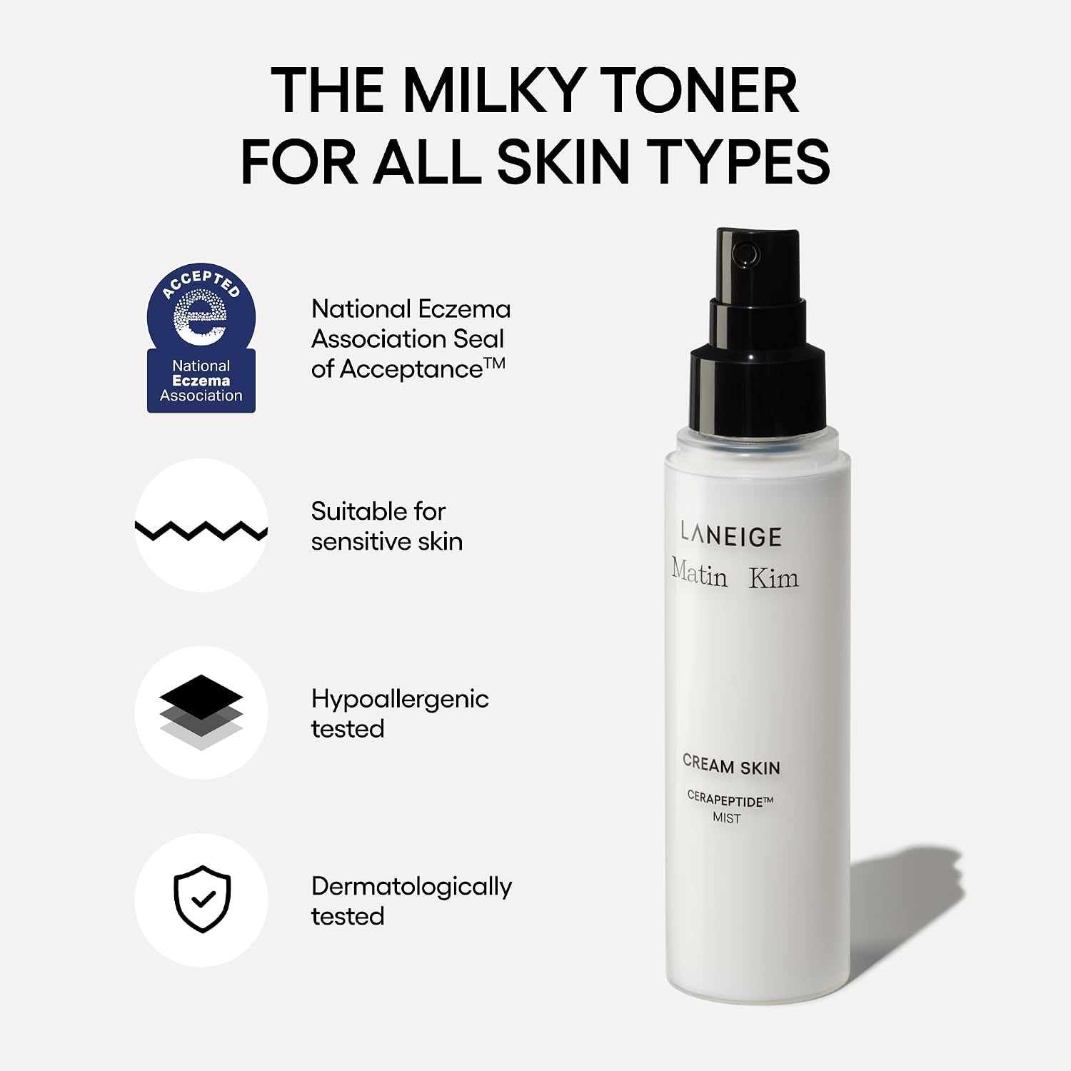 image:imageLANEIGE Cream Skin Face Hydrating Milky Toner Korean Toner amp Moisturizer27 Fl Oz Pack of 1