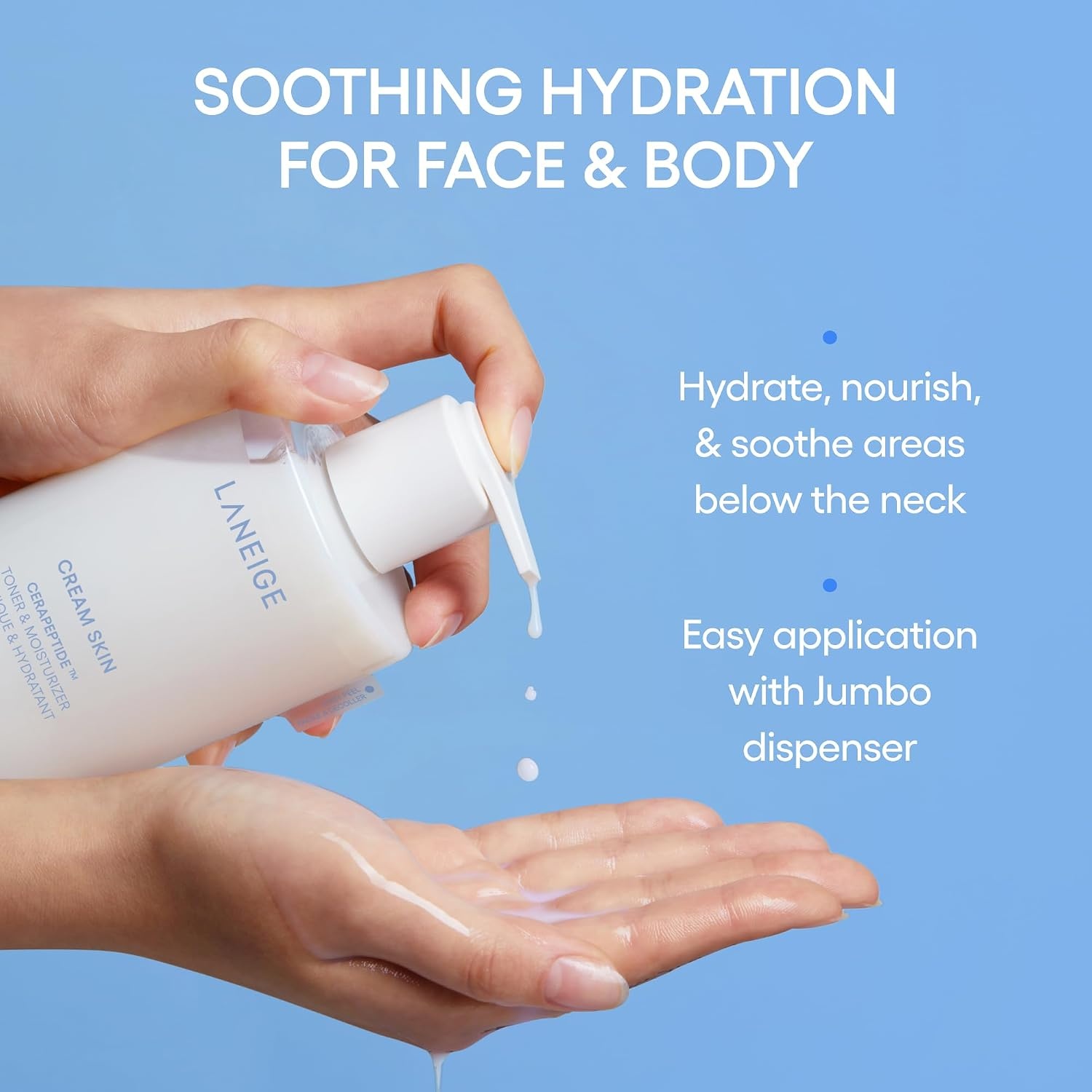 image:imageLANEIGE Cream Skin Face Hydrating Milky Toner Korean Toner amp Moisturizer5 Fl Oz Pack of 1