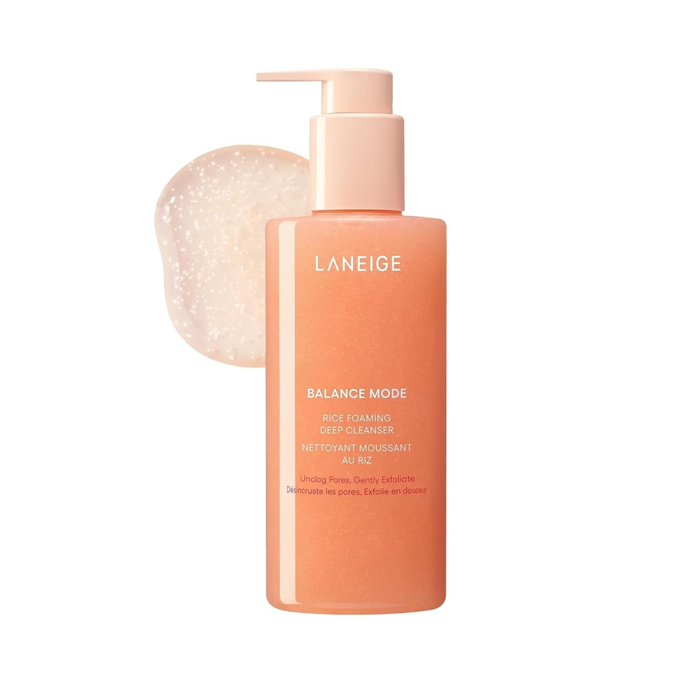 image:imageLANEIGE Balance Mode Rice Foaming Korean Gel Cleanser with Glycolic Acid